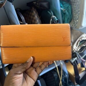 Louis Vuitton Yellow Epi Wallet